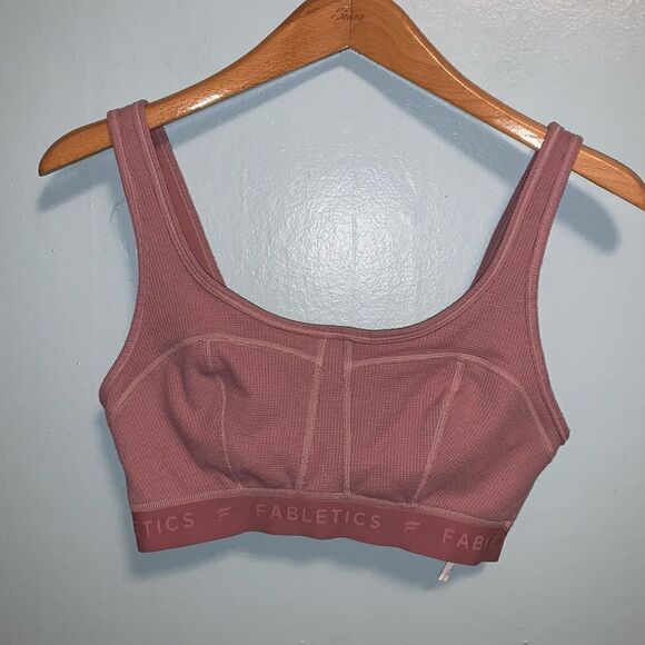 Fabletics Waffle Knit Sports Bra Medium - Picture 1 of 4